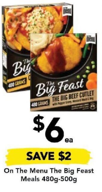 Drakes On The Menu The Big Feast Meals 480g-500g offer