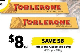 Drakes Toblerone Chocolate 360g offer