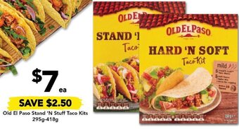Drakes Old El Paso Stand 'N Stuff Taco Kits 295g-418g offer