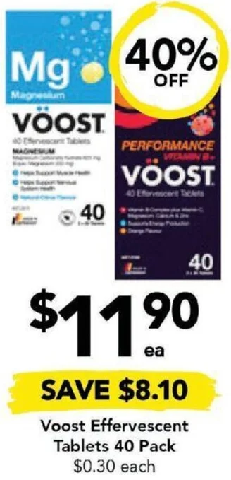 Drakes Voost Effervescent Tablets offer