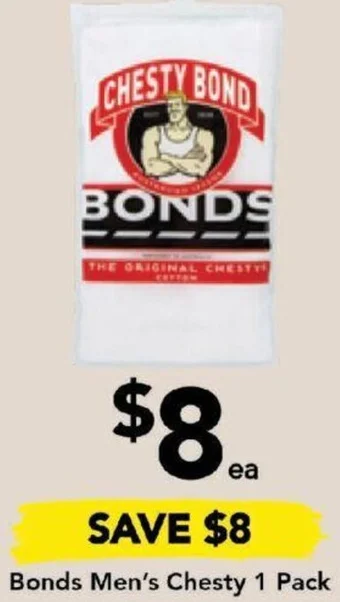 Drakes Bonds Men's Chesty 1 Pack offer