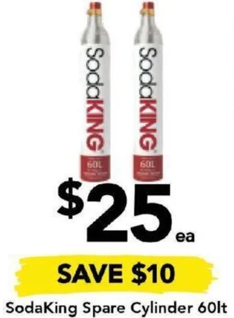 Drakes SodaKing Spare Cylinder 60lt offer