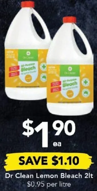 Drakes Dr Clean Lemon Bleach offer