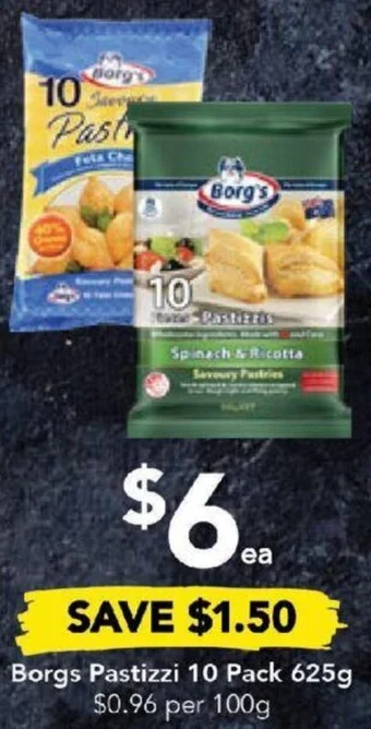 Drakes Borgs Pastizzi 10 Pack 625g offer