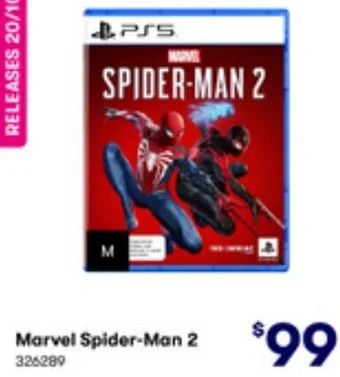 BIG W Marvel Spider-Man 2 offer