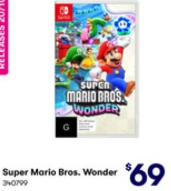BIG W Super Mario Bros. Wonder offer
