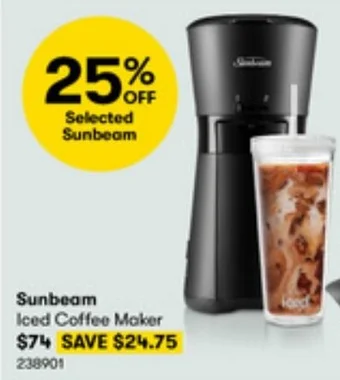 BIG W Sunbeam Iced Coffee Maker offer
