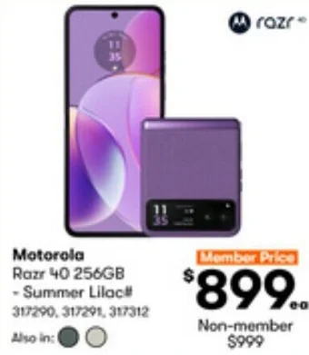 BIG W Motorola Razr 40 256GB offer