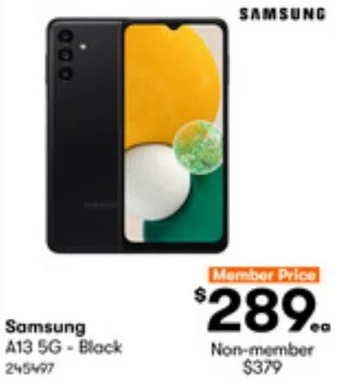 BIG W Samsung A13 5G - Black offer