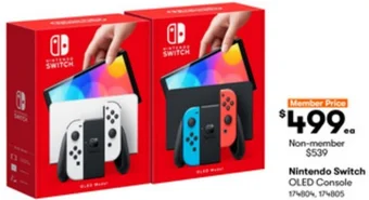 BIG W Nintendo Switch OLED Console offer