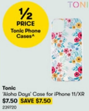 BIG W Tonic Aloha Days Case for iPhone 11/XR offer