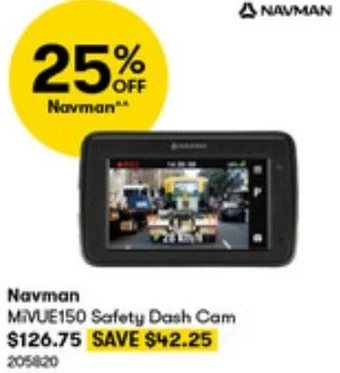 BIG W Navman MIVUE150 Safety Dash Cam offer