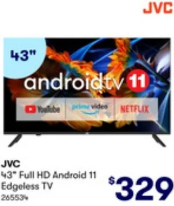 BIG W JVC 43 Full HD Android 11 Edgeless TV offer