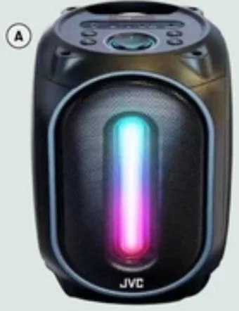 BIG W Portable Speaker - Black with RGB Strip Light offer