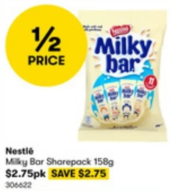 BIG W Nestlé Milky Bar Sharepack 158g offer