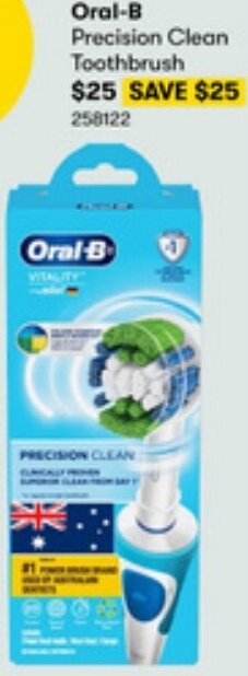 BIG W Oral-B Precision Clean Toothbrush offer
