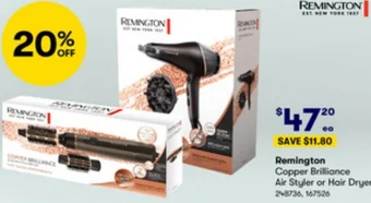 Remington Copper Brilliance Air Styler or Hair Dryer
