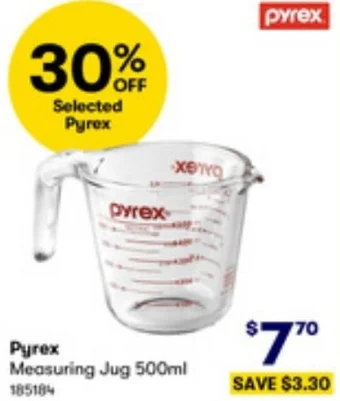 BIG W Pyrex Measuring Jug 500ml offer