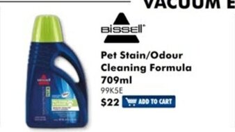 The Good Guys Bissell Pet Stain/Odour Cleaning Formula 709ml offer