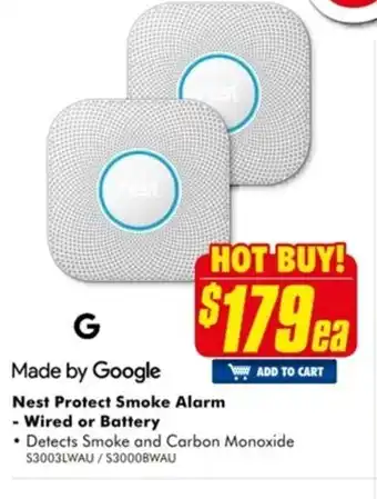 The Good Guys Nest Protect Smoke Alarm Wired or Battery offer