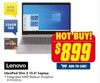 The Good Guys Lenovo IdeaPad Slim 3 15.6" Laptop offer