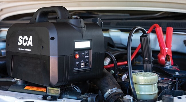 SuperCheap Auto Sca 12v 2400a 8 cylinder heavy duty compact jump starter offer