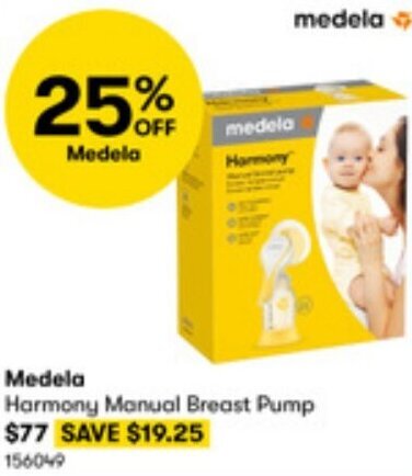 BIG W Medela Harmony Manual Breast Pump offer