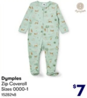 Dymples Zip Coverall