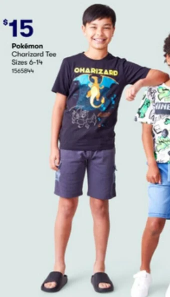 BIG W Pokémon Charizard Tee offer