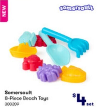 BIG W Somersault 8-Piece Beach Toys offer