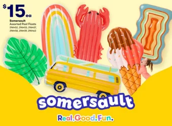 BIG W Somersault Assorted Pool Floats offer