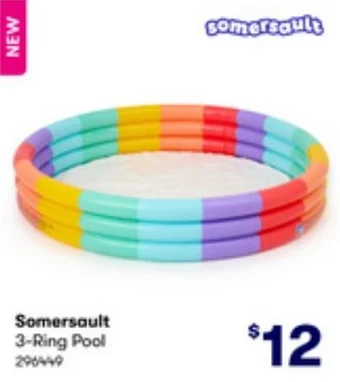 BIG W Somersault 3-Ring Pool offer
