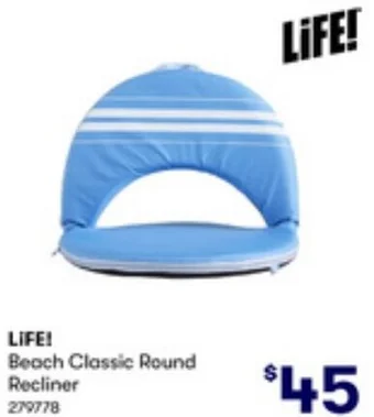 BIG W LIFE! Beach Classic Round Recliner offer
