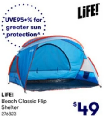 BIG W LIFE! Beach Classic Flip Shelter offer