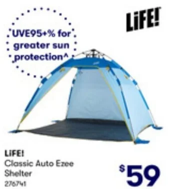 BIG W LIFE! Classic Auto Ezee Shelter offer