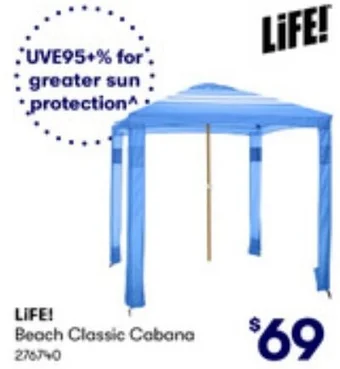 BIG W LIFE! Beach Classic Cabana offer