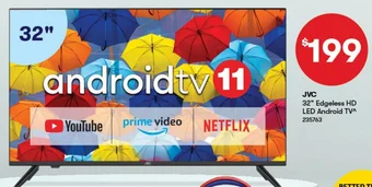 BIG W JVC 32 Edgeless HD LED Android TV offer