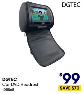 BIG W DGTEC Car DVD Headrest offer