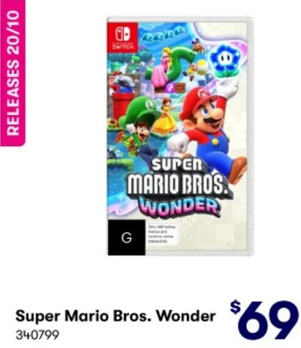BIG W Super Mario Bros. Wonder offer