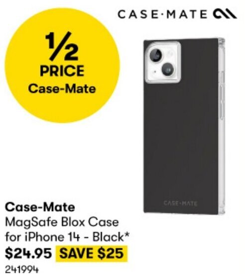 BIG W Case-Mate MagSafe Blox Case for iPhone 14 - Black offer