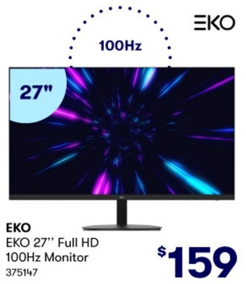 BIG W ΕΚΟ EKO 27 Full HD 100Hz Monitor offer