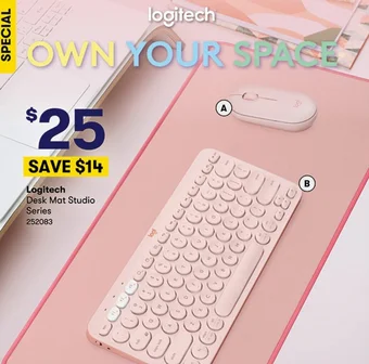 BIG W Logitech Desk Mat Studio Series offer