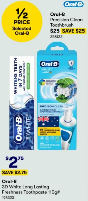 Oral-B 3D White Long Lasting Freshness Toothpaste 110g