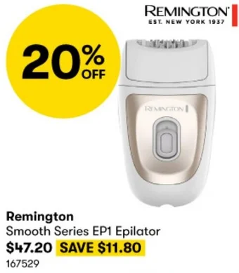 BIG W Remington Smooth Series EP1 Epilator offer