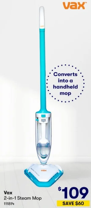 BIG W Vax 2-in-1 Steam Mop offer