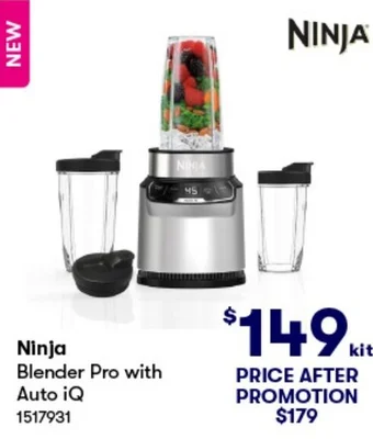 BIG W Ninja Blender Pro with Auto iQ offer