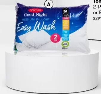 BIG W 2-Pack Good-Night Easy Wash Pillows offer