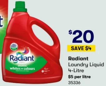 BIG W Radiant Laundry Liquid 4-Litre offer