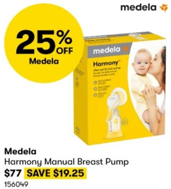 BIG W Medela Harmony Manual Breast Pump offer