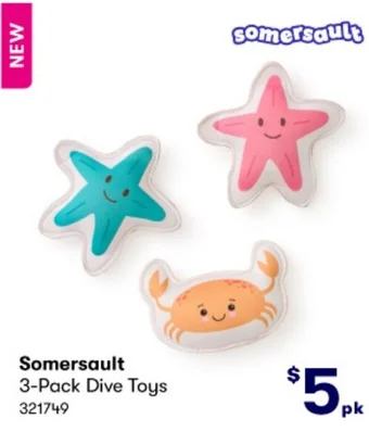 BIG W Somersault 3-Pack Dive Toys offer